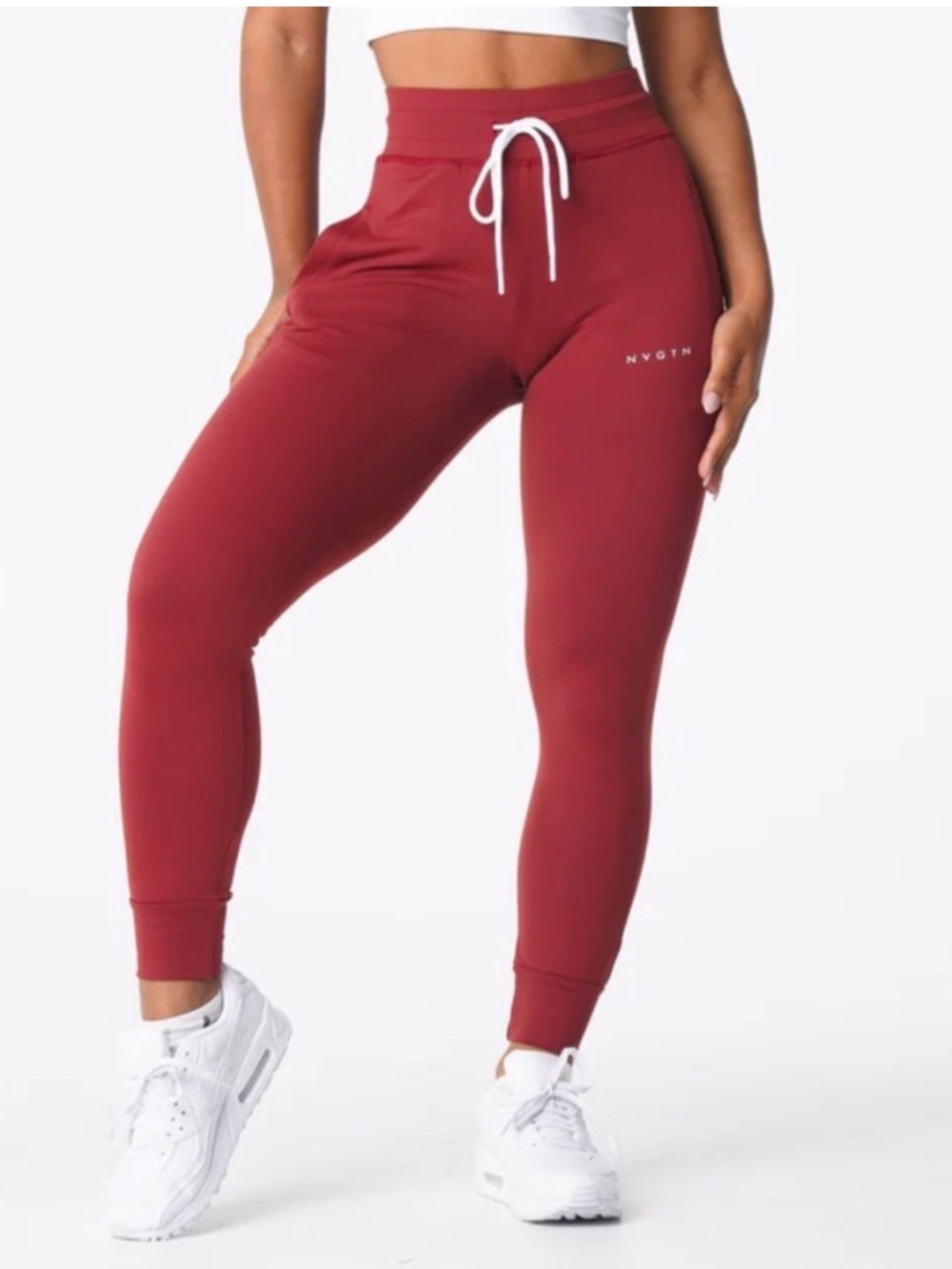 NVGTN Joggers Size Small Maroon Red